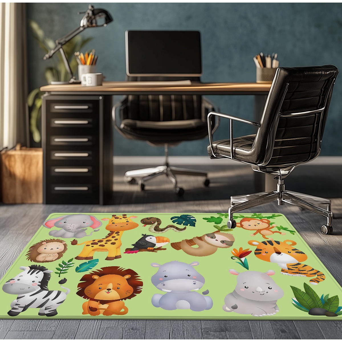 Cute Jungle Animal Print Cryst – обзор и цена Baby Nursery Jungle Animals