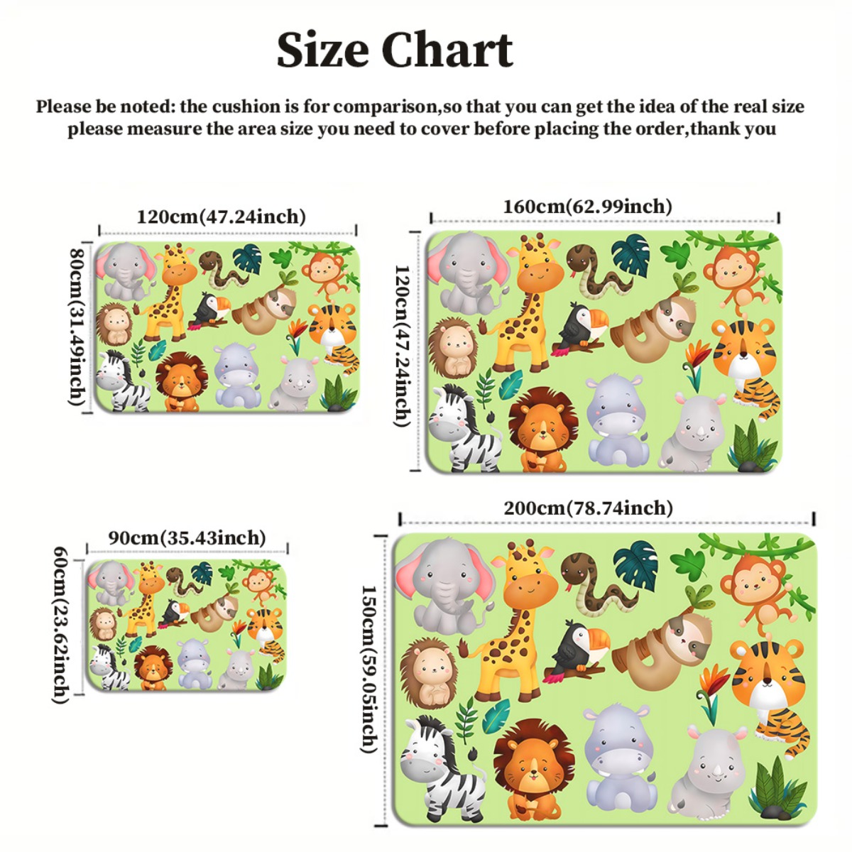 Cute Jungle Animal Print Cryst – обзор и цена Baby Nursery Jungle Animals