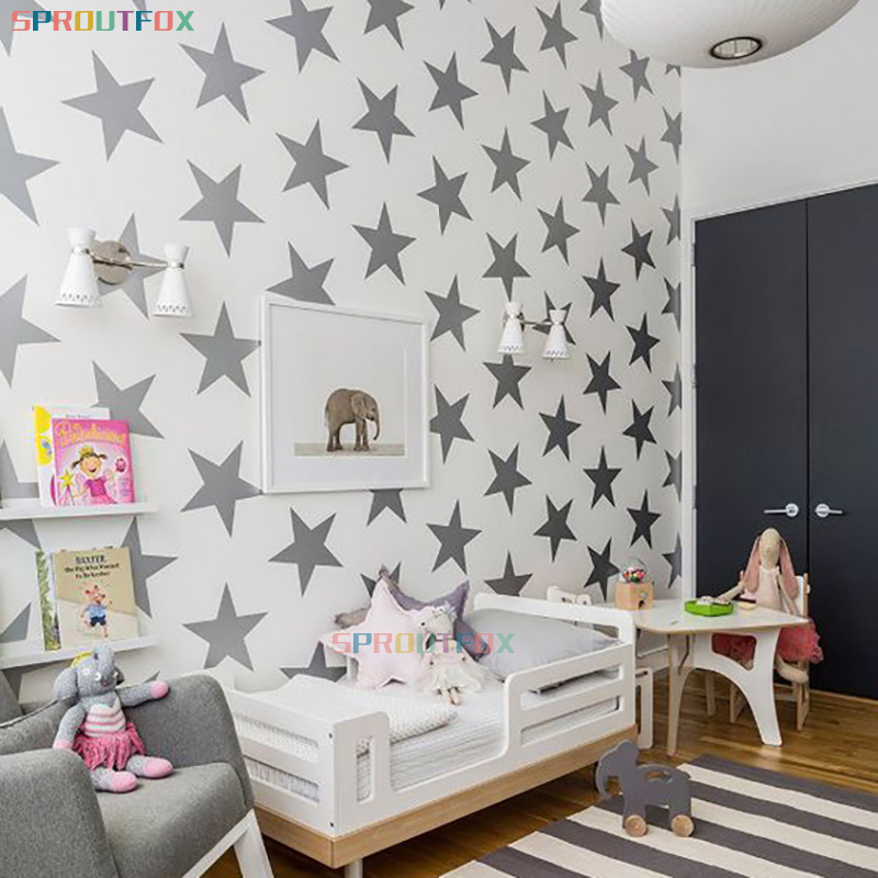 DIY Big Stars Vinyl Sticker Be – обзор и цена Baby Nursery Mural Wallpaper