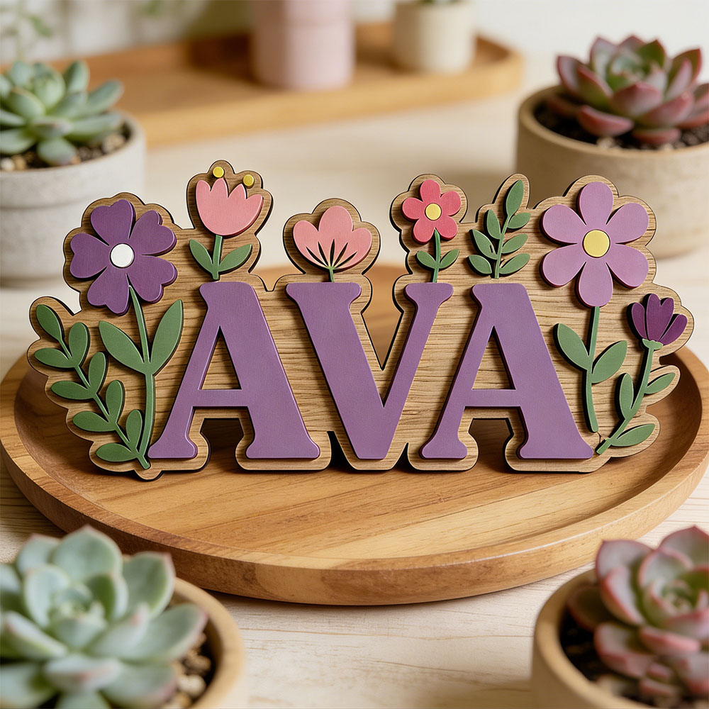 Custom 3D Flower Wreath Name D – обзор и цена Baby Nursery Themes Girl