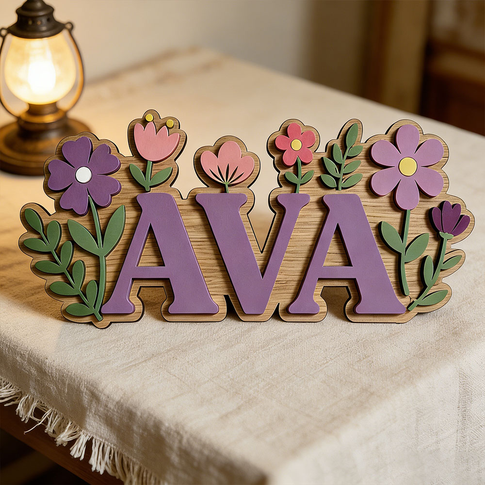 Custom 3D Flower Wreath Name D – обзор и цена Baby Nursery Themes Girl