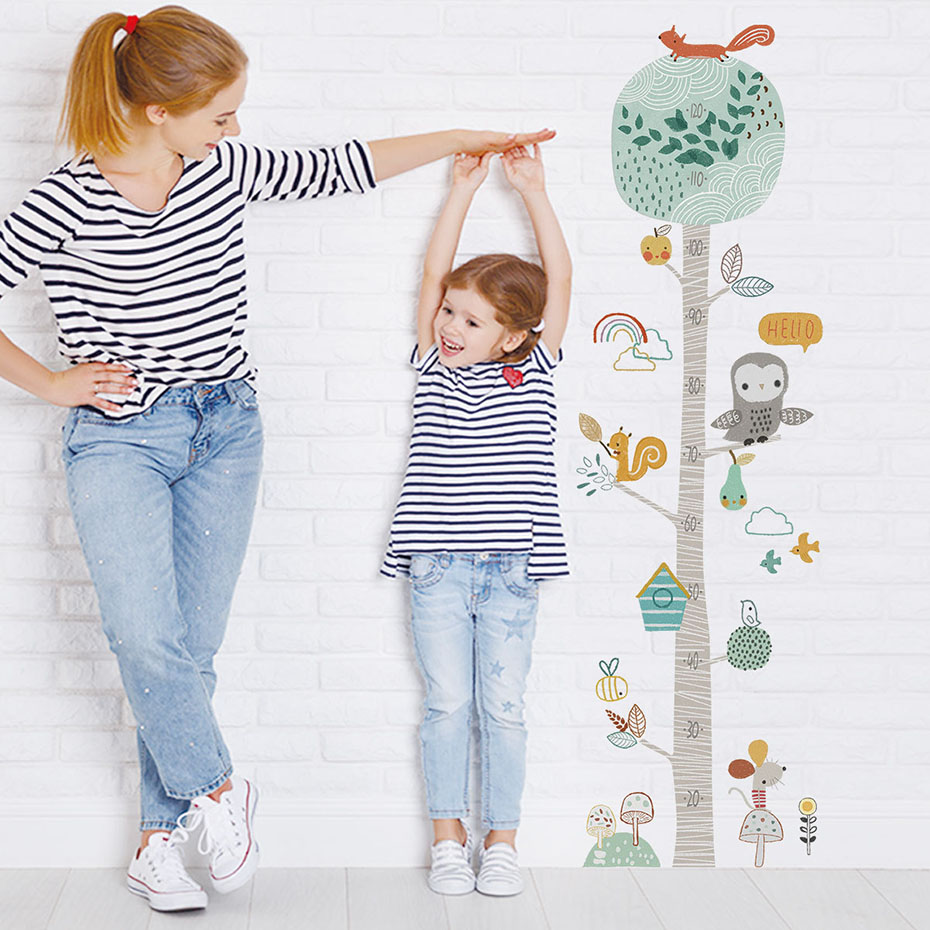 Cartoon Height Measurement Ani – обзор и цена Baby Nursery Tree