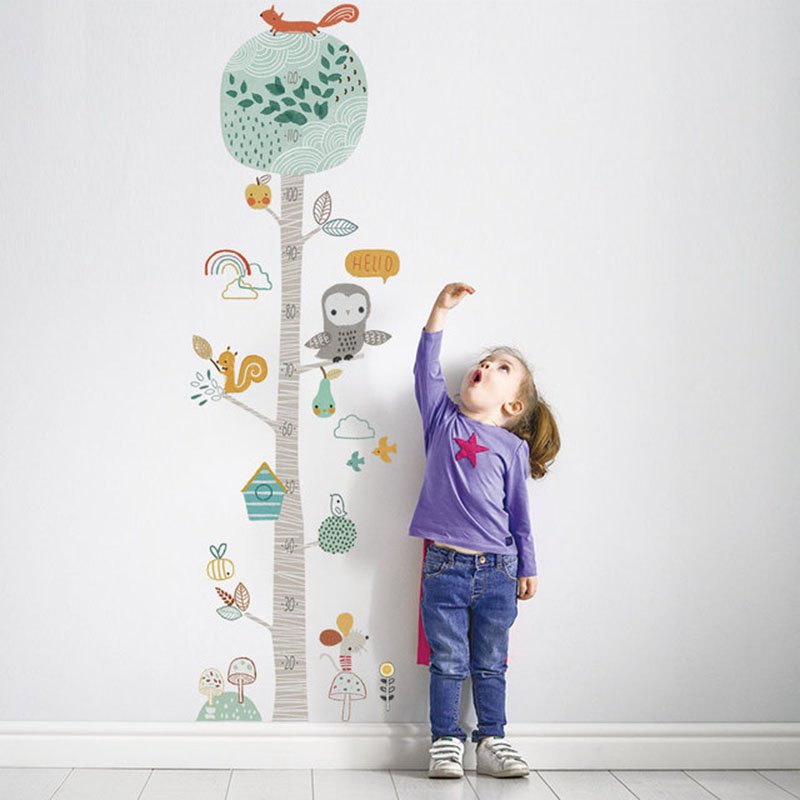 Cartoon Height Measurement Ani – обзор и цена Baby Nursery Tree