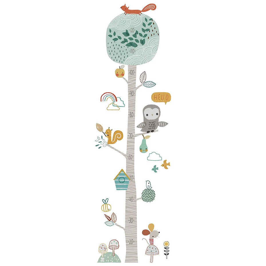 Cartoon Height Measurement Ani – обзор и цена Baby Nursery Tree