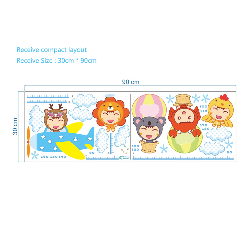 Cartoon Children Height Wall S – обзор и цена Baby Nursery Mural Wallpaper