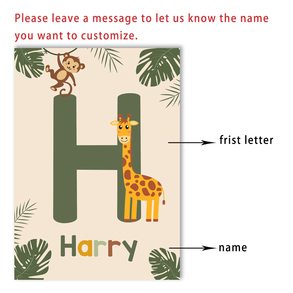 Nordic Jungle Animal Posters C – обзор и цена Baby Nursery Jungle Animals