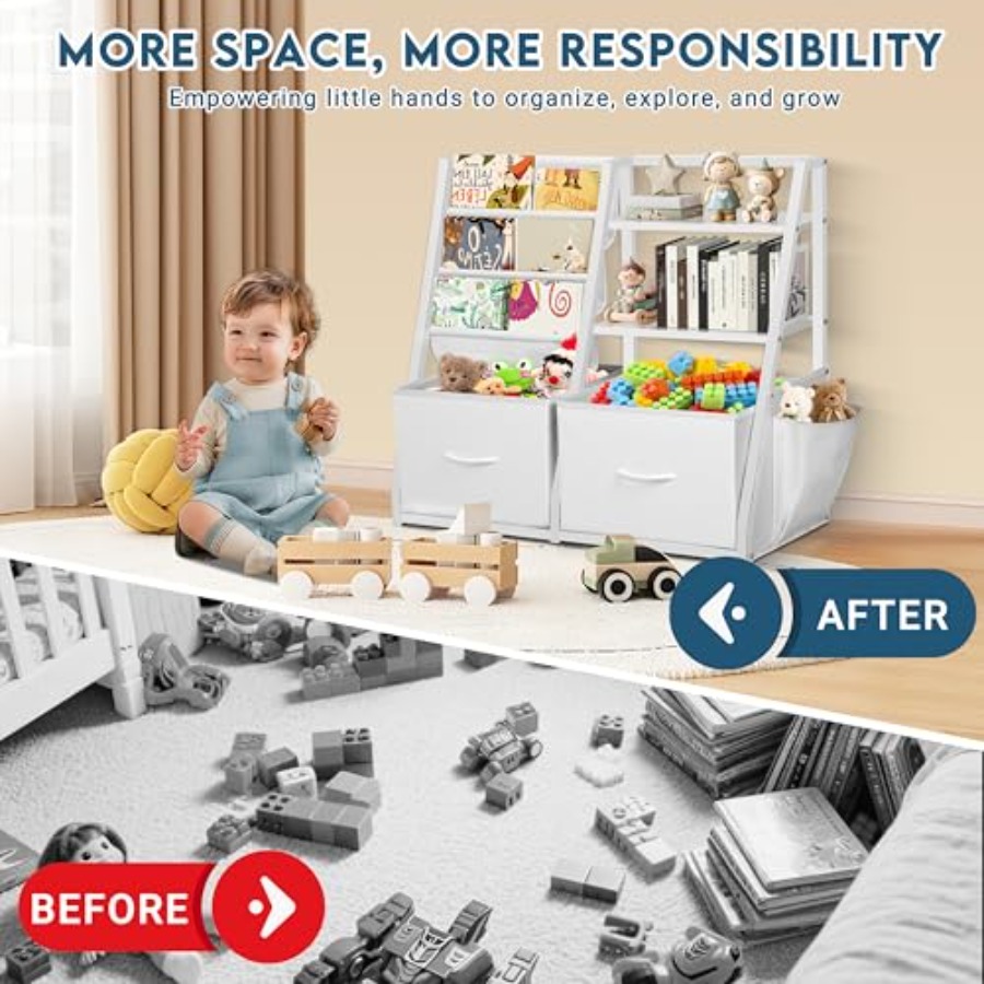 Bookshelf and Toy Storage Book – обзор и цена Baby Nursery Shelves