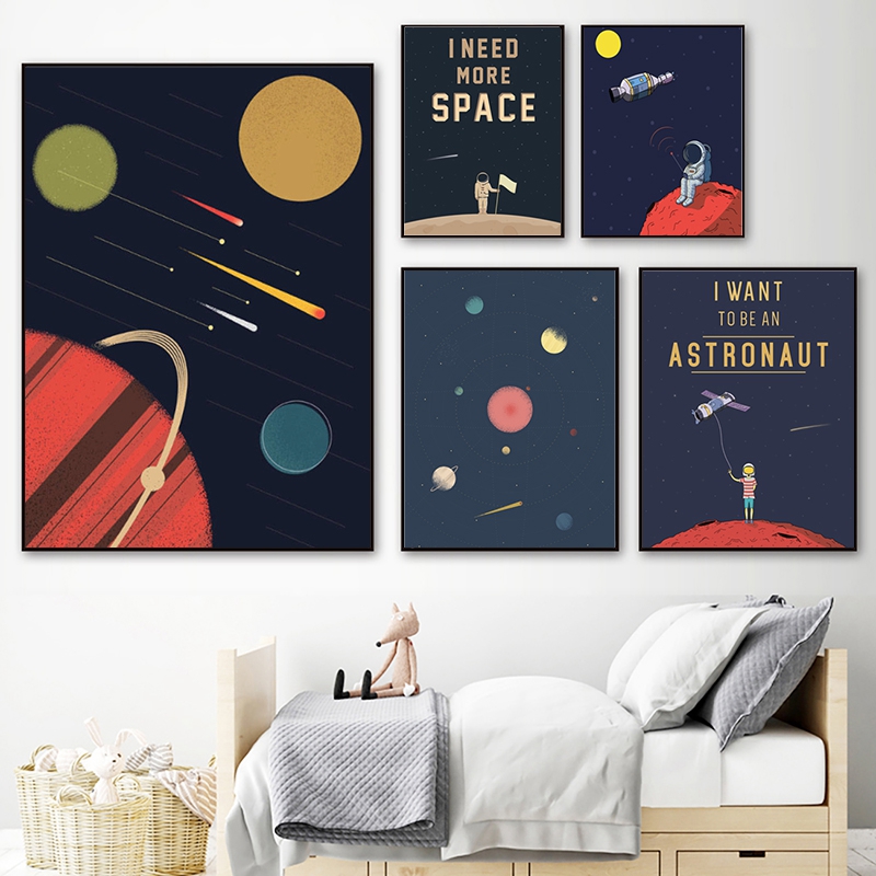 Space Themed Nursery Wall Art  – обзор и цена Baby Nursery Themes Boy