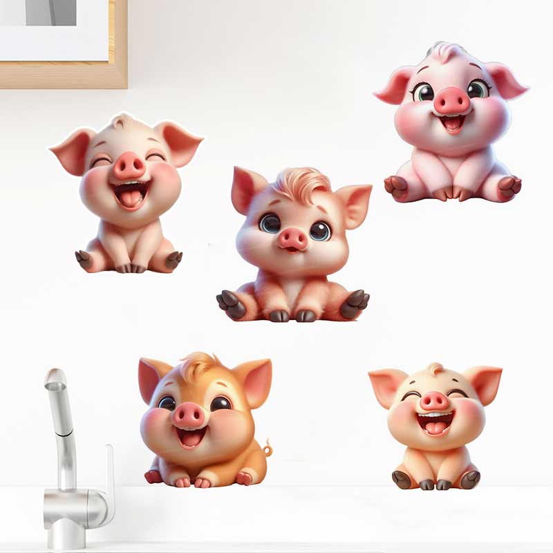 Cute piggy Wall Sticker Baby K – обзор и цена Baby Nursery Mural Wallpaper