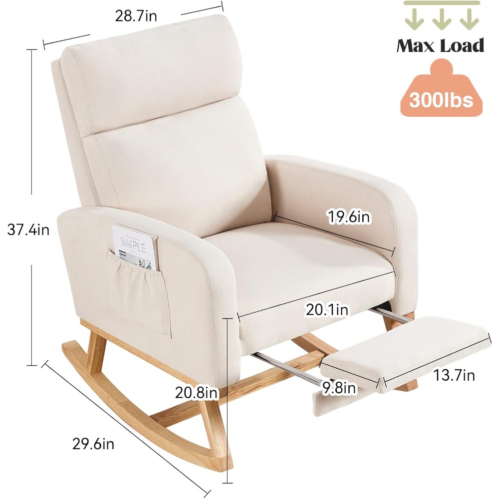 Nursing Glider Rocking Chair W – обзор и цена Baby Nursery Nurse