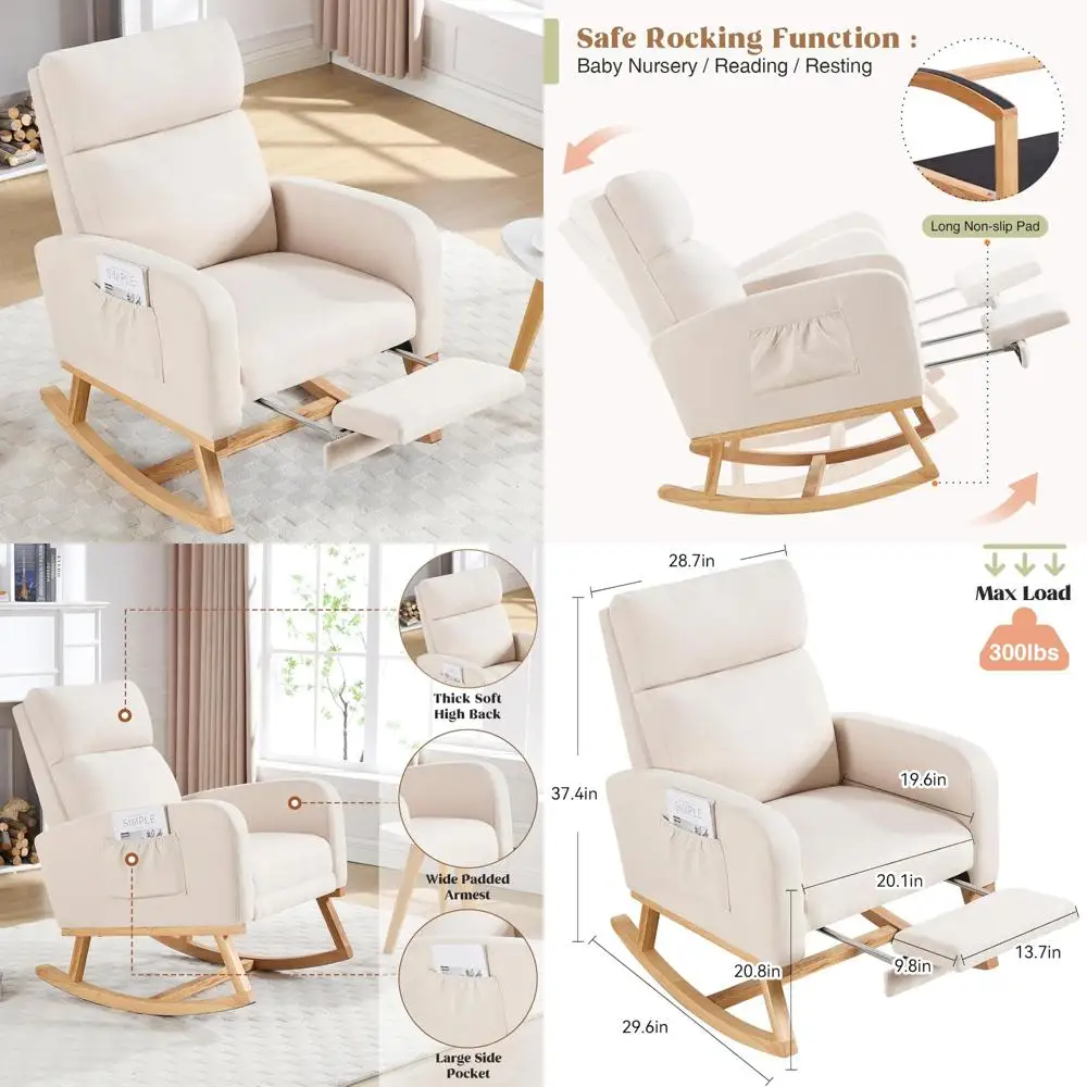 Nursing Glider Rocking Chair W – обзор и цена Baby Nursery Nurse