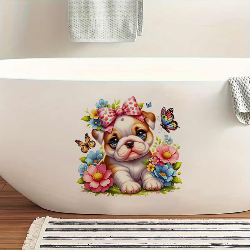 Flower and Dog Wall Sticker Ba – обзор и цена Baby Nursery Mural Wallpaper