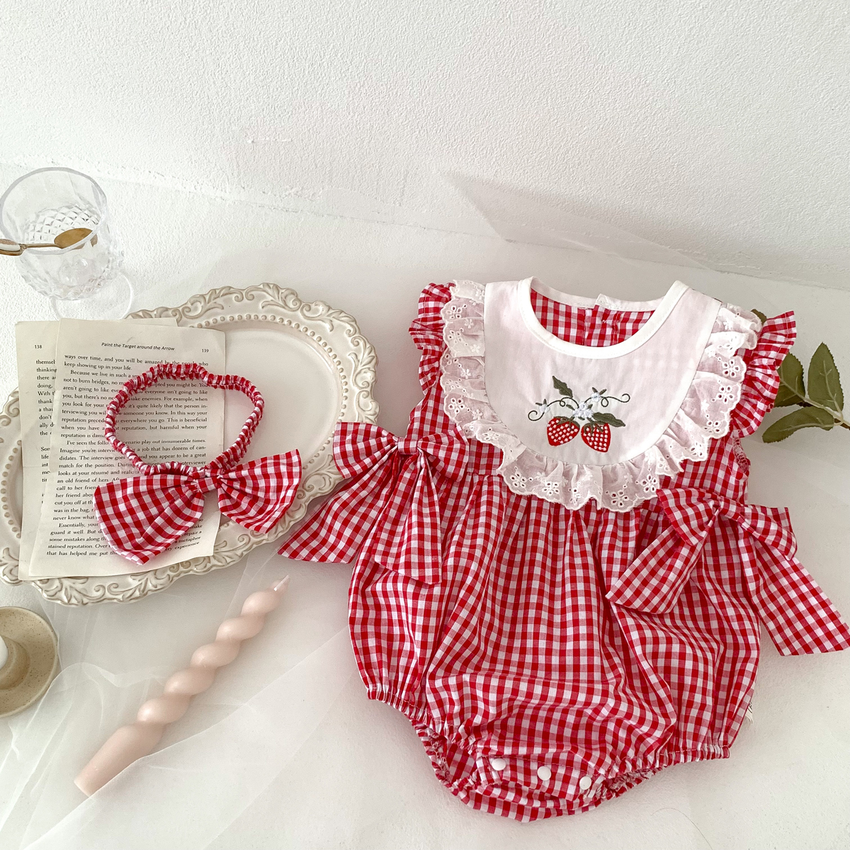 Summer Baby Girls Romper+Headb – обзор и цена Baby Nursery Embroidery