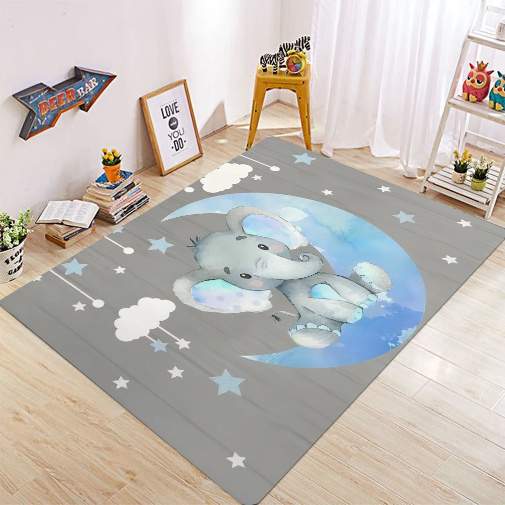 Baby Elephant Area Rugs Wild A – обзор и цена Baby Nursery Elephant