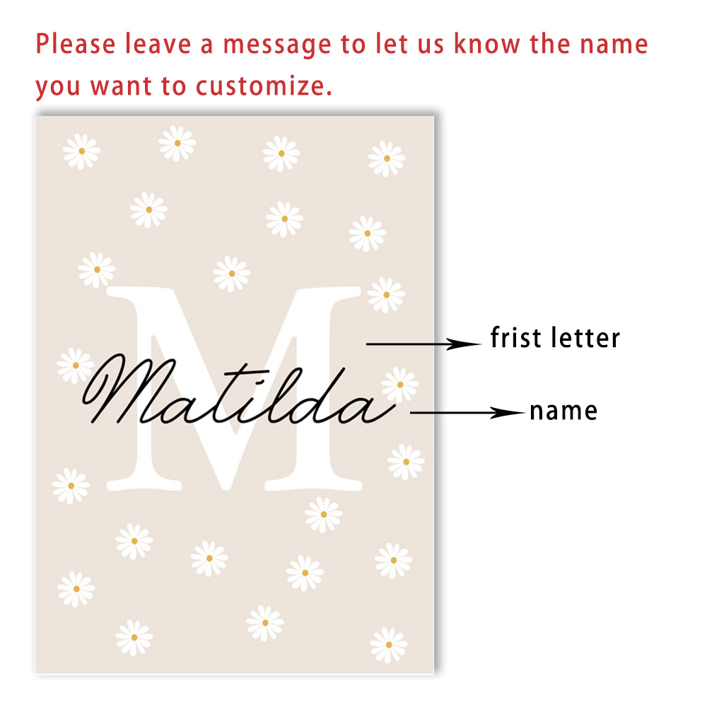 Personalized Name Wildflower N – обзор и цена Baby Nursery Vase