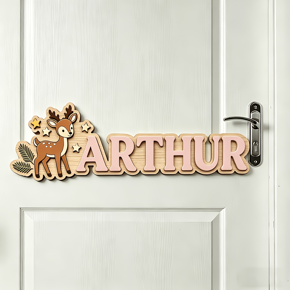 Custom Deer & Star Wooden Name – обзор и цена Baby Nursery Usa