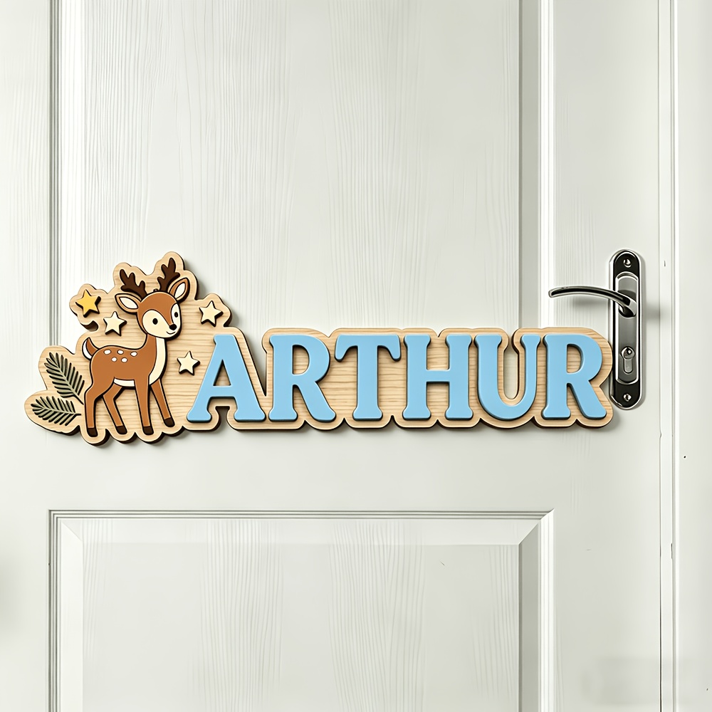 Custom Deer & Star Wooden Name – обзор и цена Baby Nursery Usa