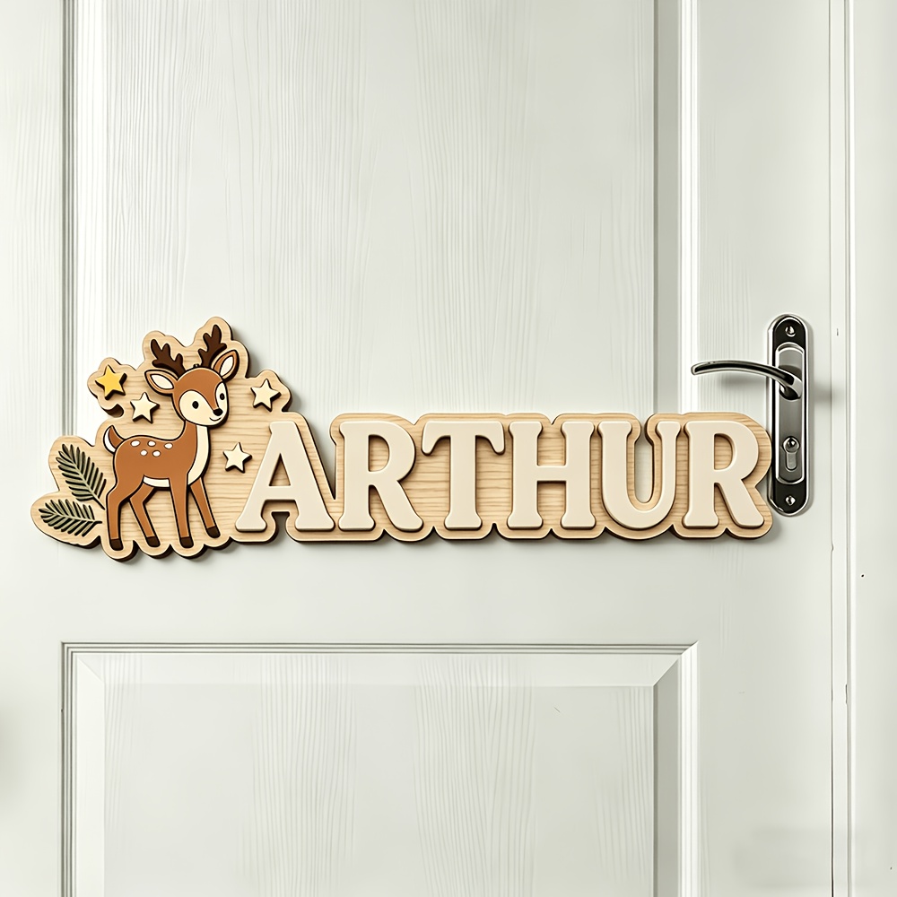 Custom Deer & Star Wooden Name – обзор и цена Baby Nursery Usa