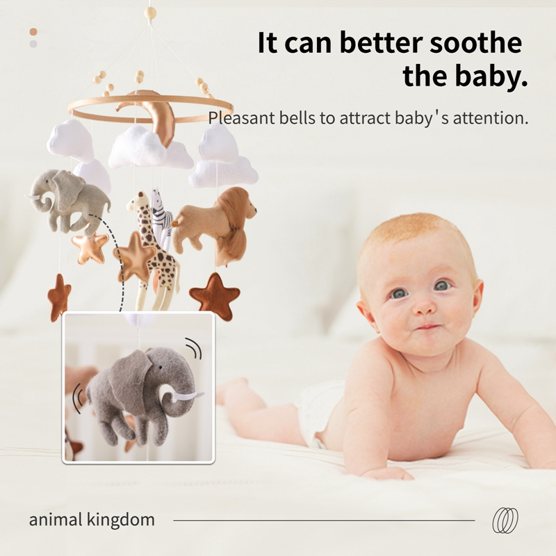 Crib Mobile Bed Bell Wooden Ba – обзор и цена Crib Mobile Musical