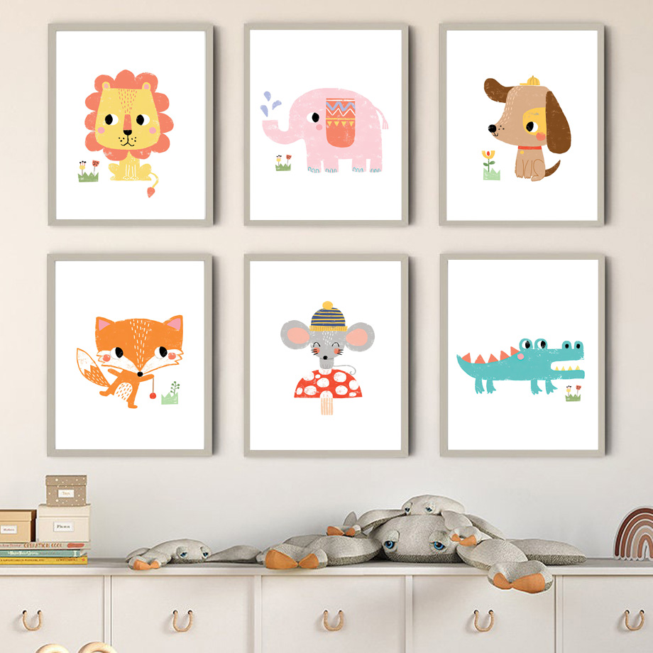 Cartoon Baby Animal Nursery Wa – обзор и цена Baby Nursery Zoo Animals