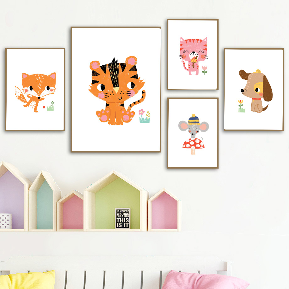 Cartoon Baby Animal Nursery Wa – обзор и цена Baby Nursery Zoo Animals