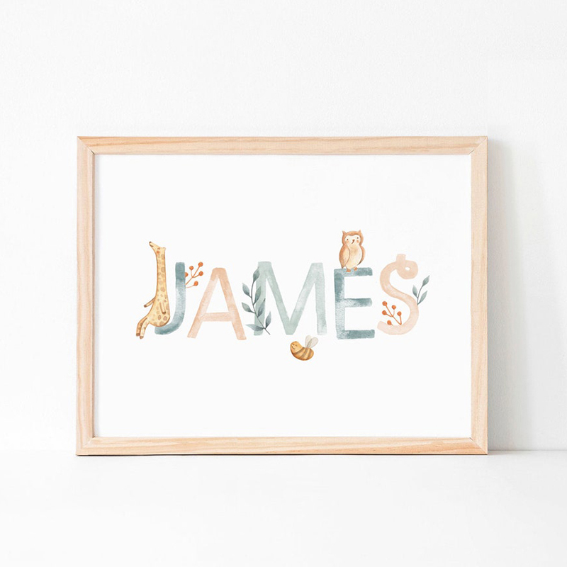 Nursery Canvas Painting Name C – обзор и цена Baby Nursery Elephant