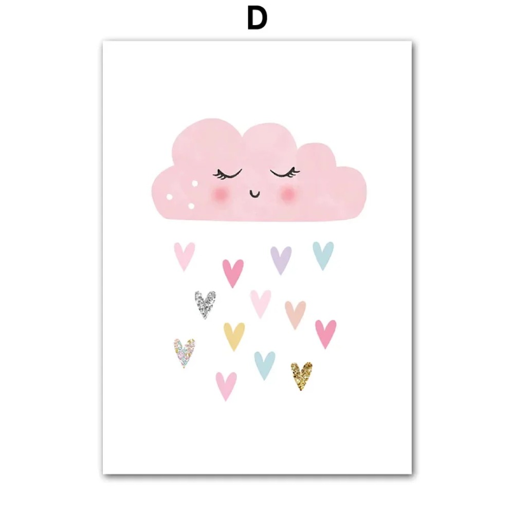 Pink Unicorn Rabbit Rainbow Cl – обзор и цена Baby Nursery Art