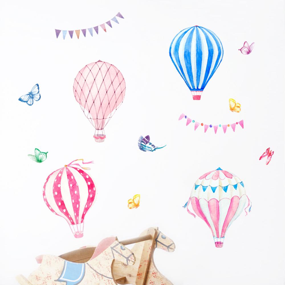 Cartoon Hot Air Balloon Wall S – обзор и цена Baby Nursery Mural Wallpaper