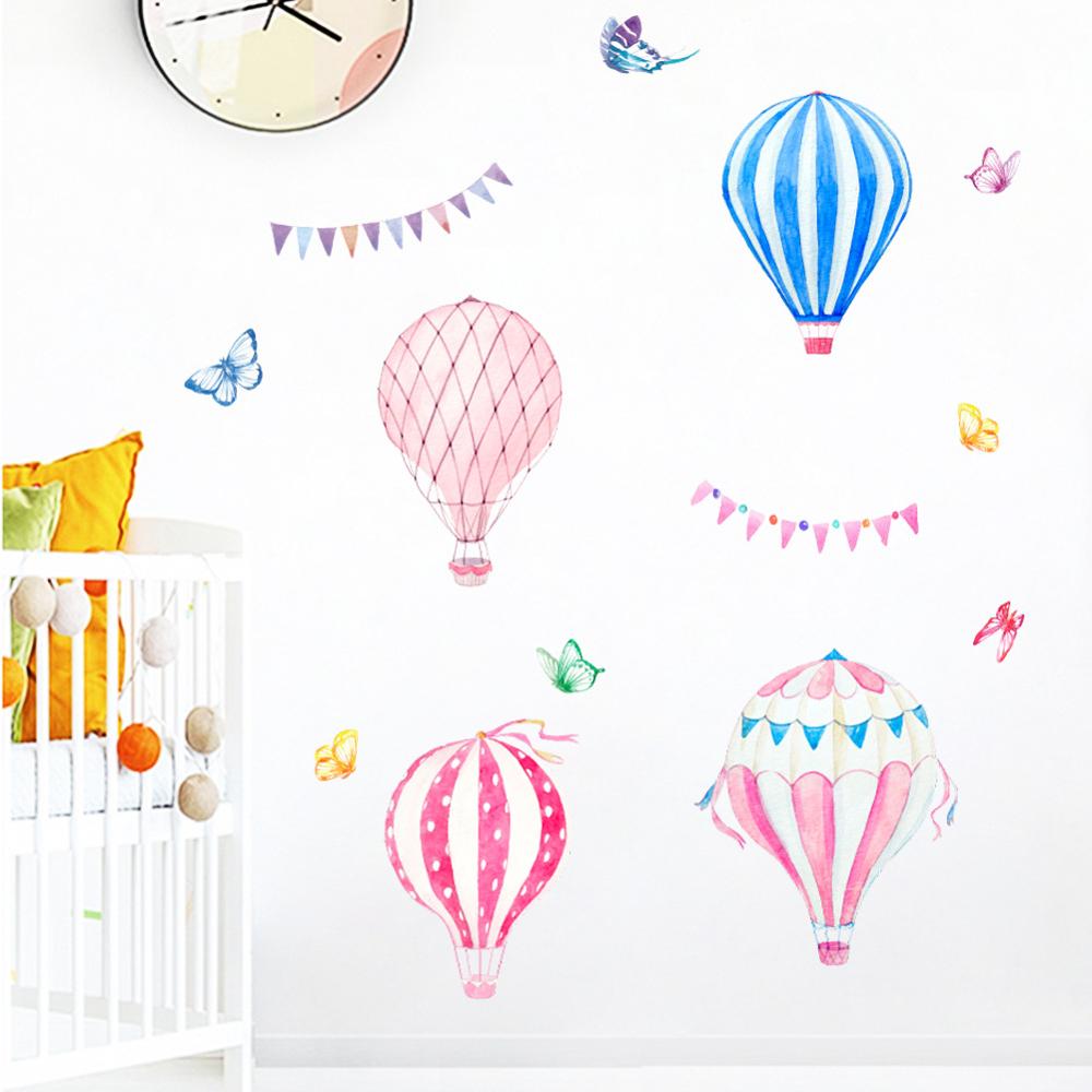 Cartoon Hot Air Balloon Wall S – обзор и цена Baby Nursery Mural Wallpaper
