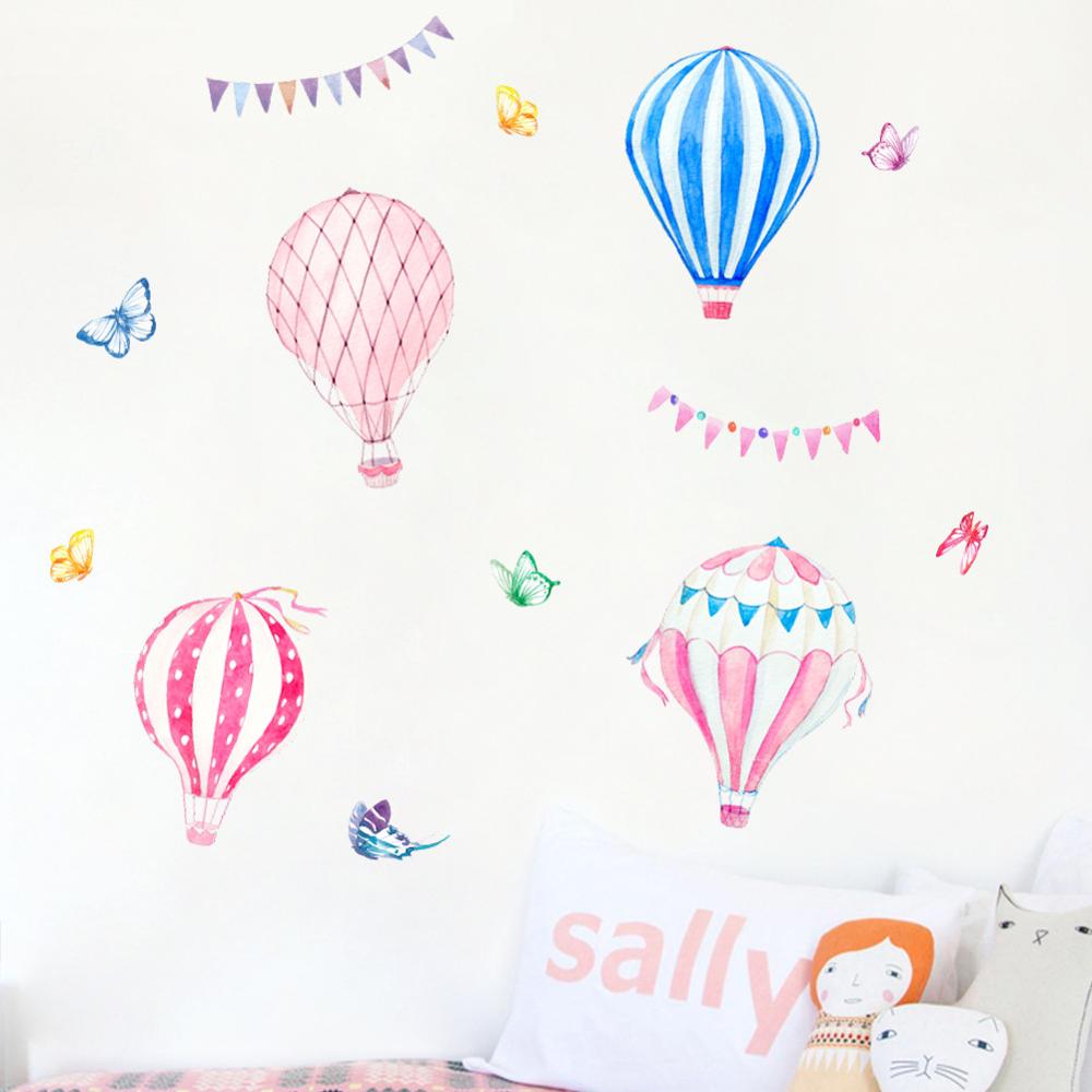 Cartoon Hot Air Balloon Wall S – обзор и цена Baby Nursery Mural Wallpaper