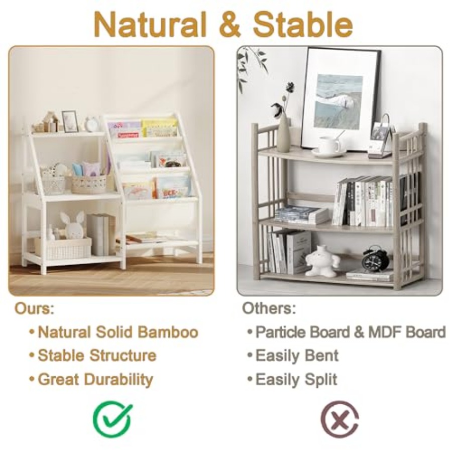 Bookshelf with Storage 3 Tier  – обзор и цена Baby Nursery Shelves