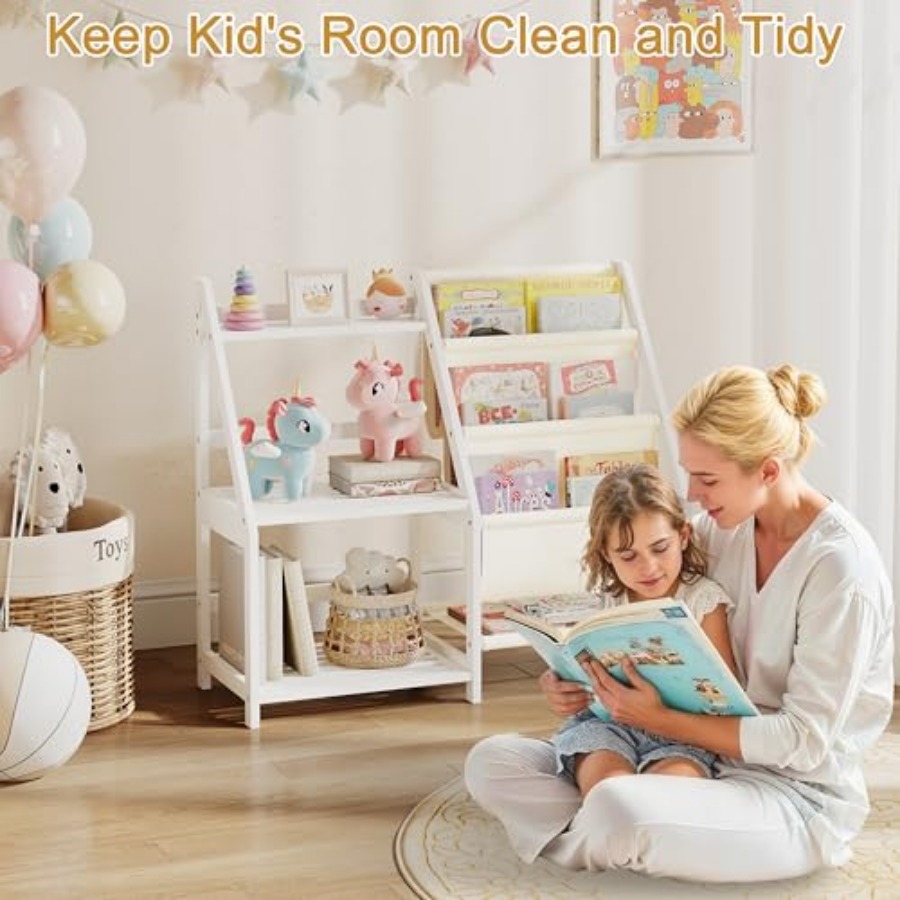 Bookshelf with Storage 3 Tier  – обзор и цена Baby Nursery Shelves