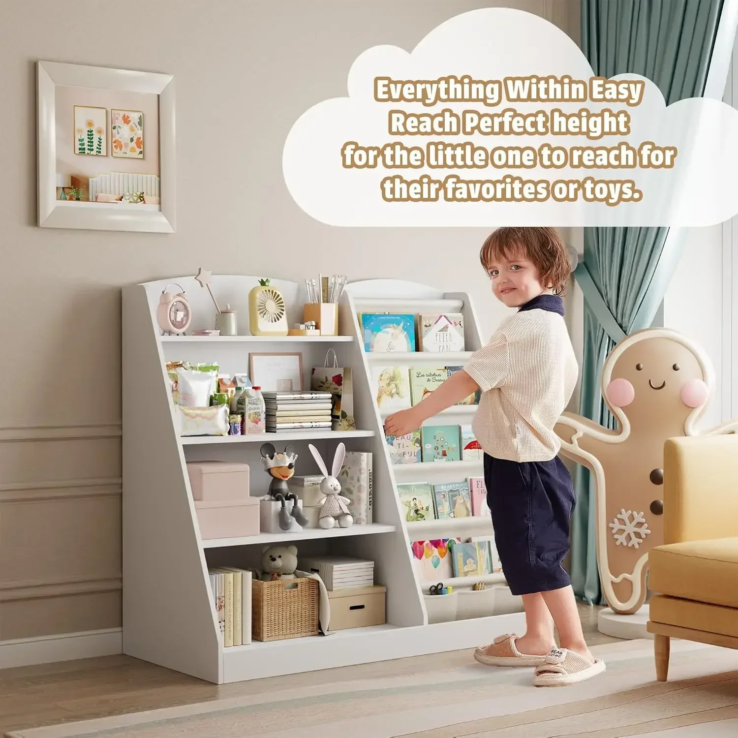 bookshelf Storage Organizer 4  – обзор и цена Baby Nursery Shelves
