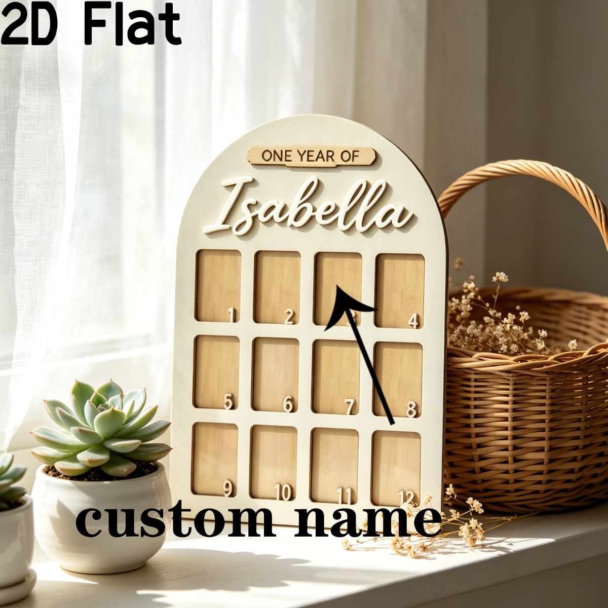 1Pc Custom Photo Record Board  – обзор и цена Baby Nursery Usa