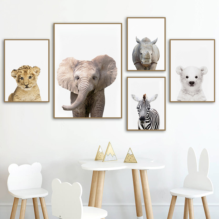 Baby Safari Animal Nursery Wal – обзор и цена Baby Nursery Zoo Animals