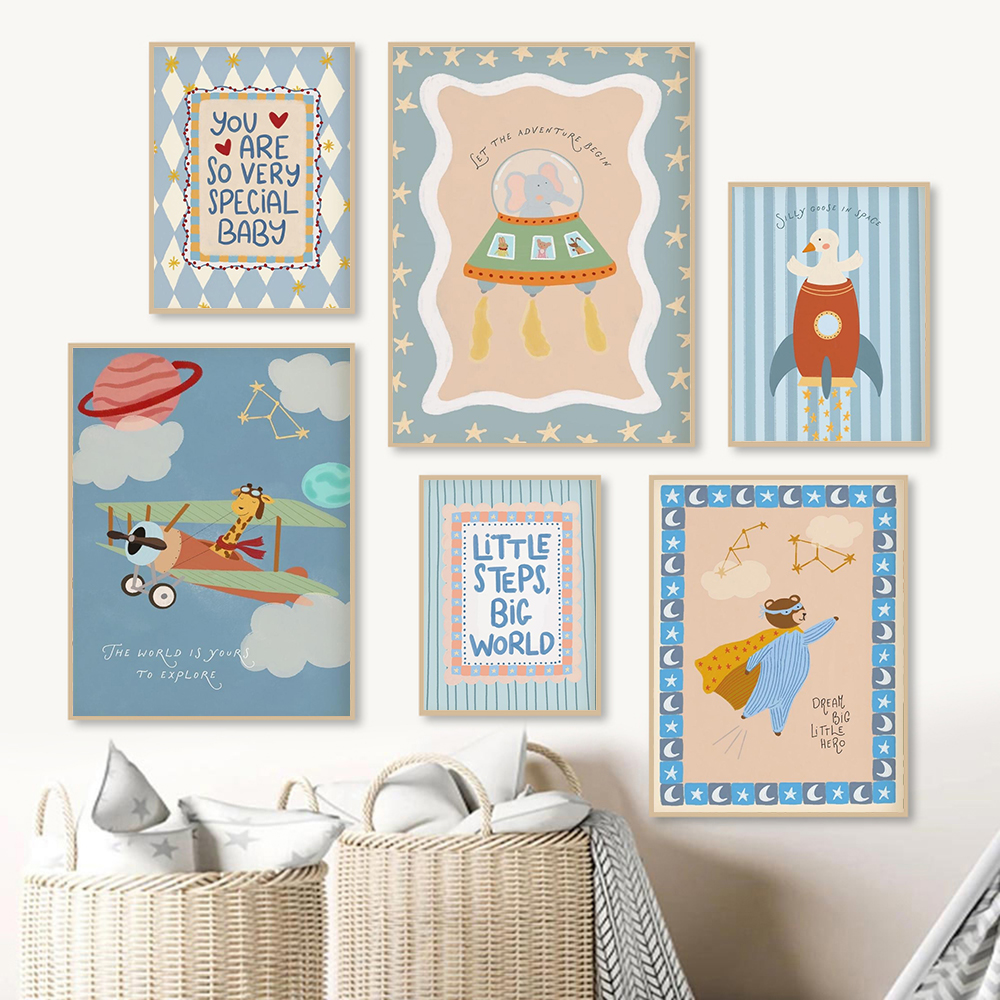 Space Nursery Print Wall Art H – обзор и цена Baby Nursery Elephant