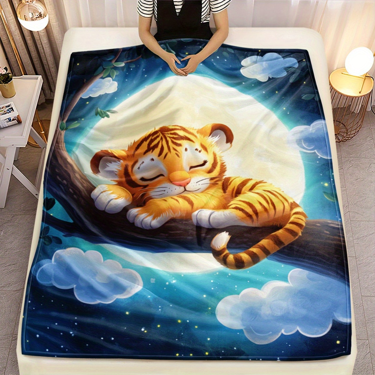 Cute sleeping tiger on tree br – обзор и цена Baby Nursery Tree
