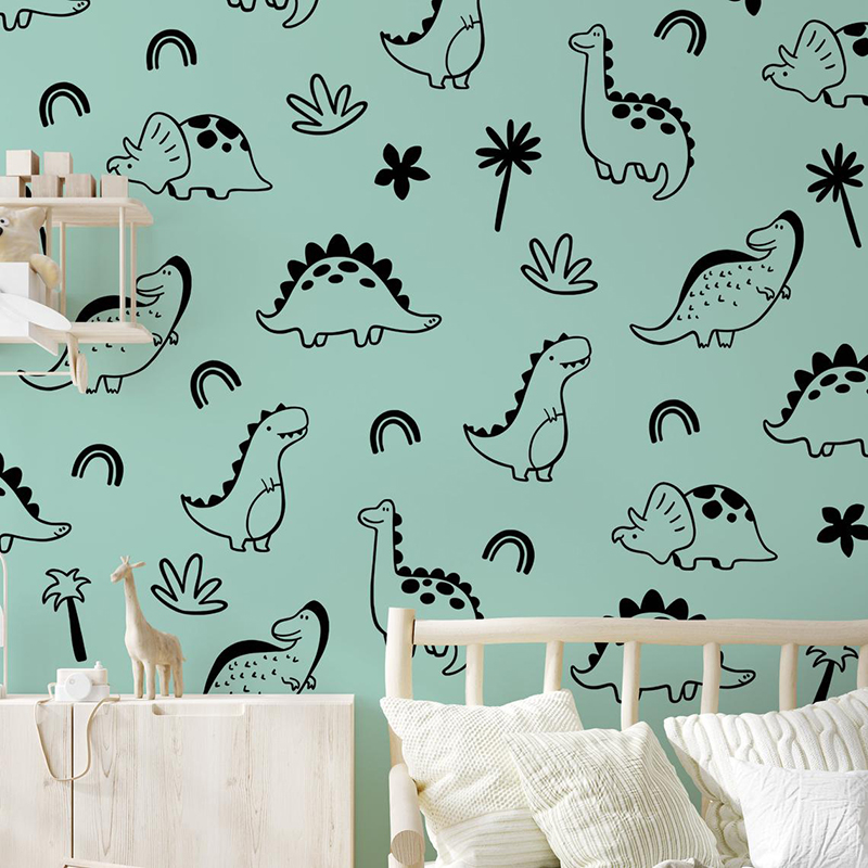Geometric Dinosaur Tree Rainbo – обзор и цена Baby Nursery Jungle Animals