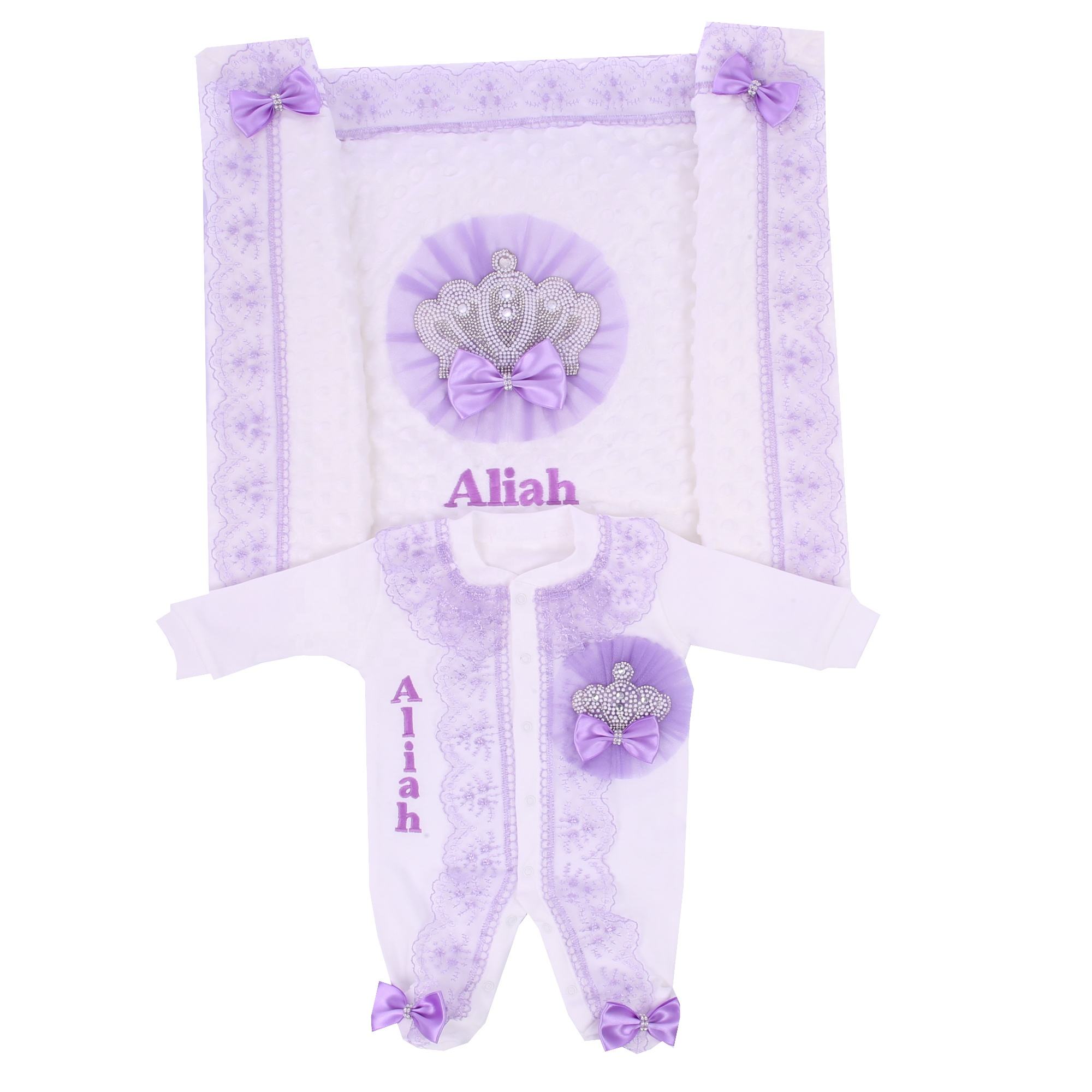 Lavender Lace 5pcs Baby Girl L – обзор и цена Baby Nursery Embroidery