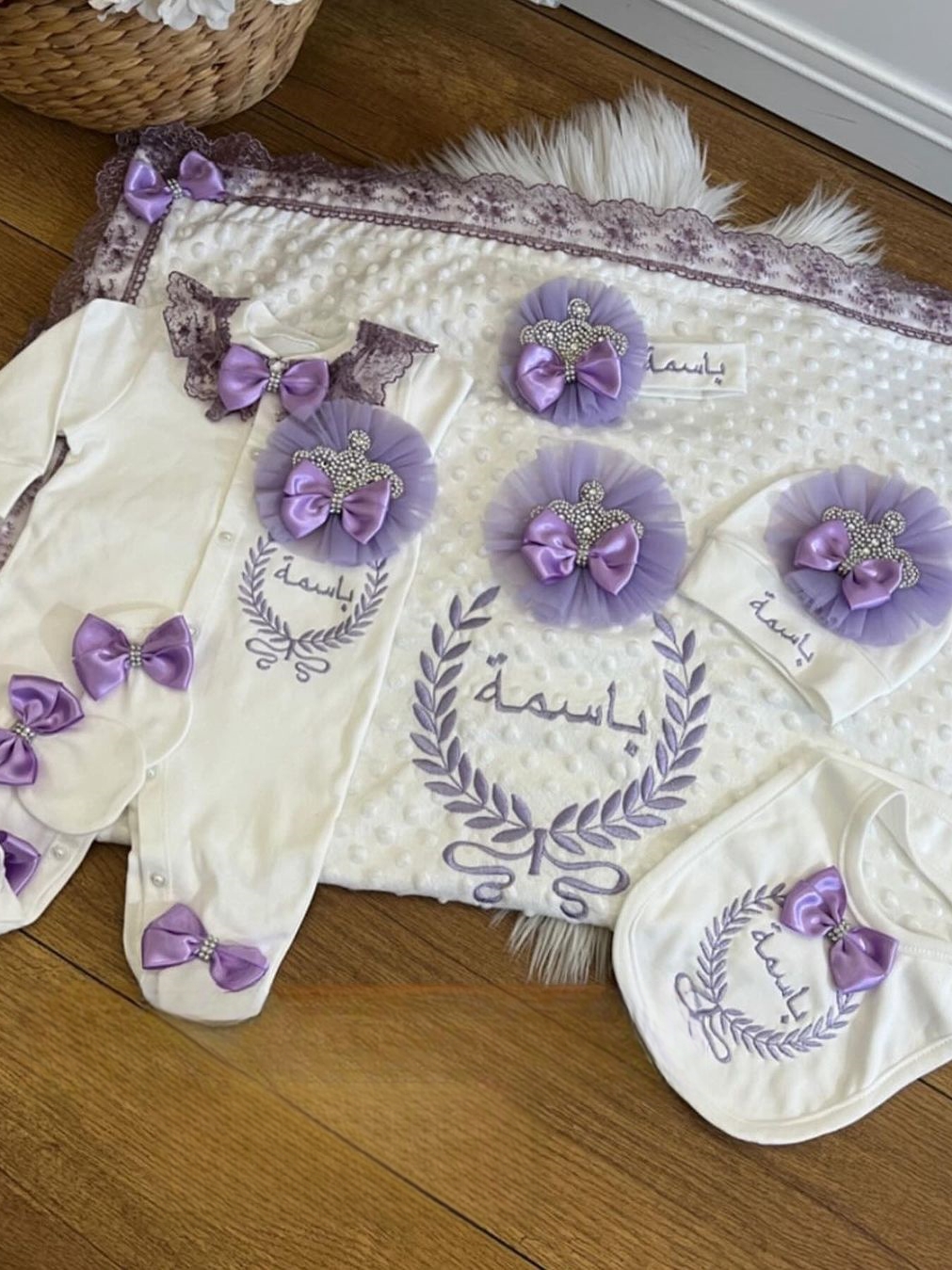 Lavender Lace 5pcs Baby Girl L – обзор и цена Baby Nursery Embroidery