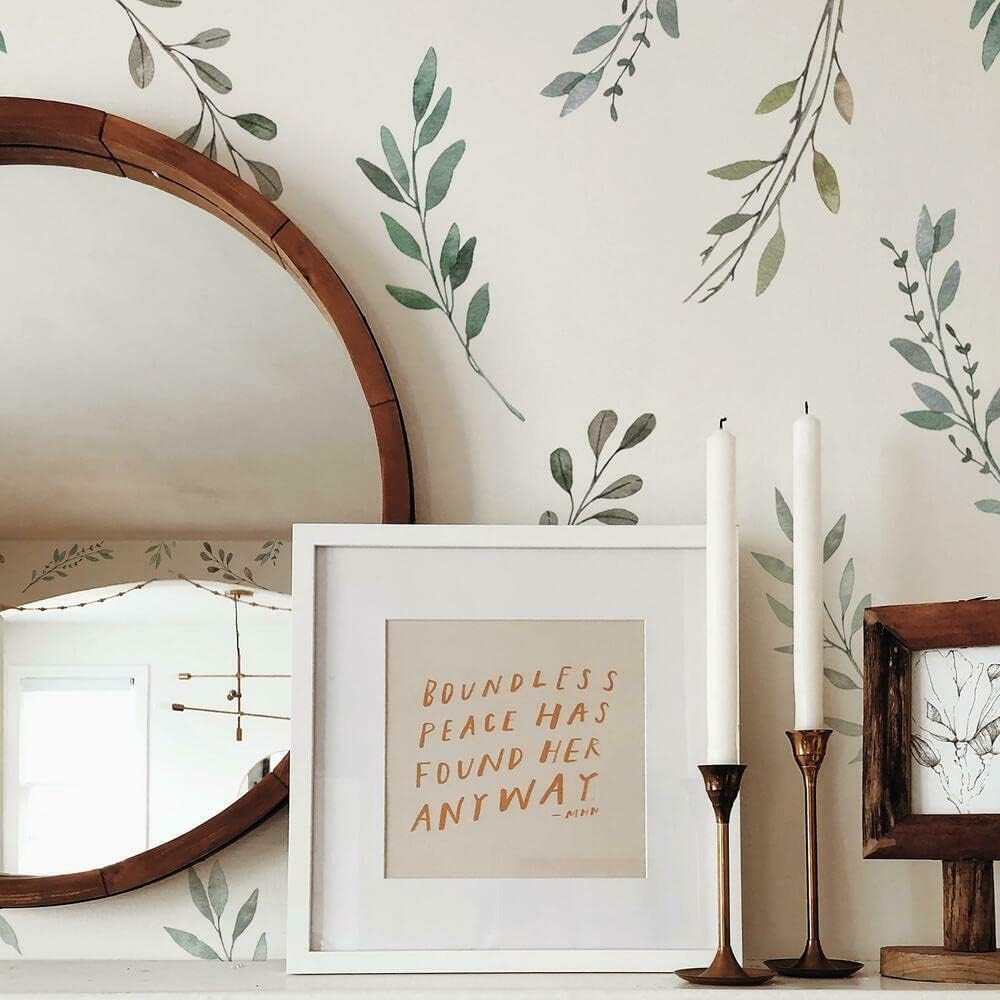 Watercolor Rustic Country Leav – обзор и цена Baby Nursery Tree
