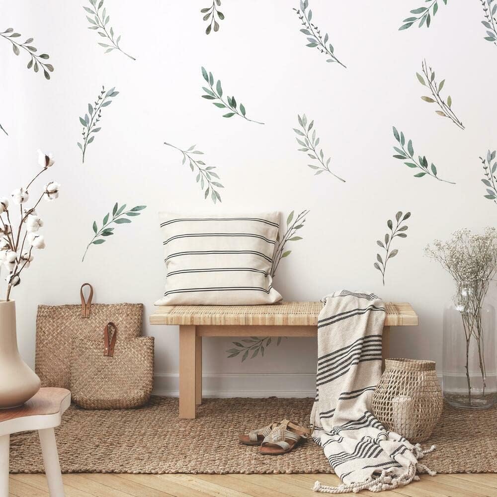 Watercolor Rustic Country Leav – обзор и цена Baby Nursery Tree