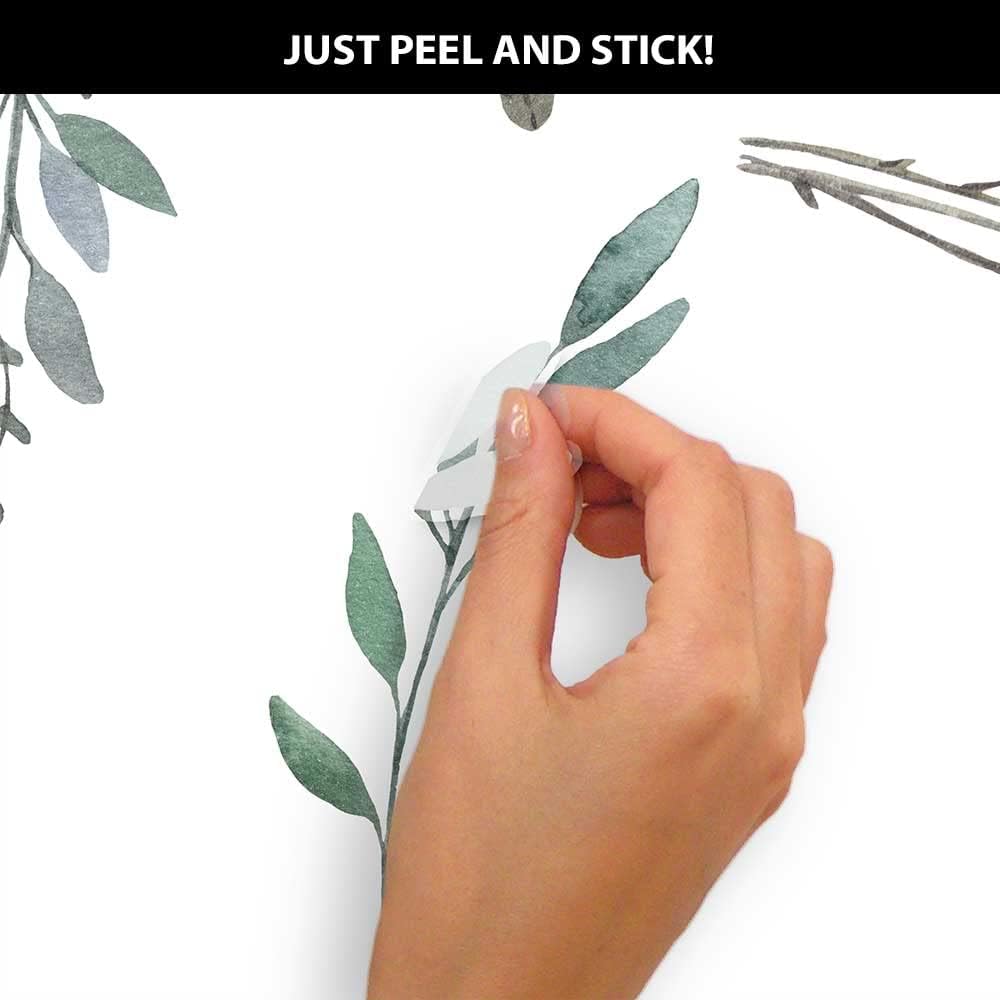 Watercolor Rustic Country Leav – обзор и цена Baby Nursery Tree