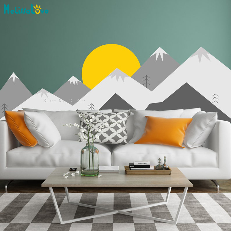 Colorful Mountains Wall Decals – обзор и цена Baby Nursery Themes Boy