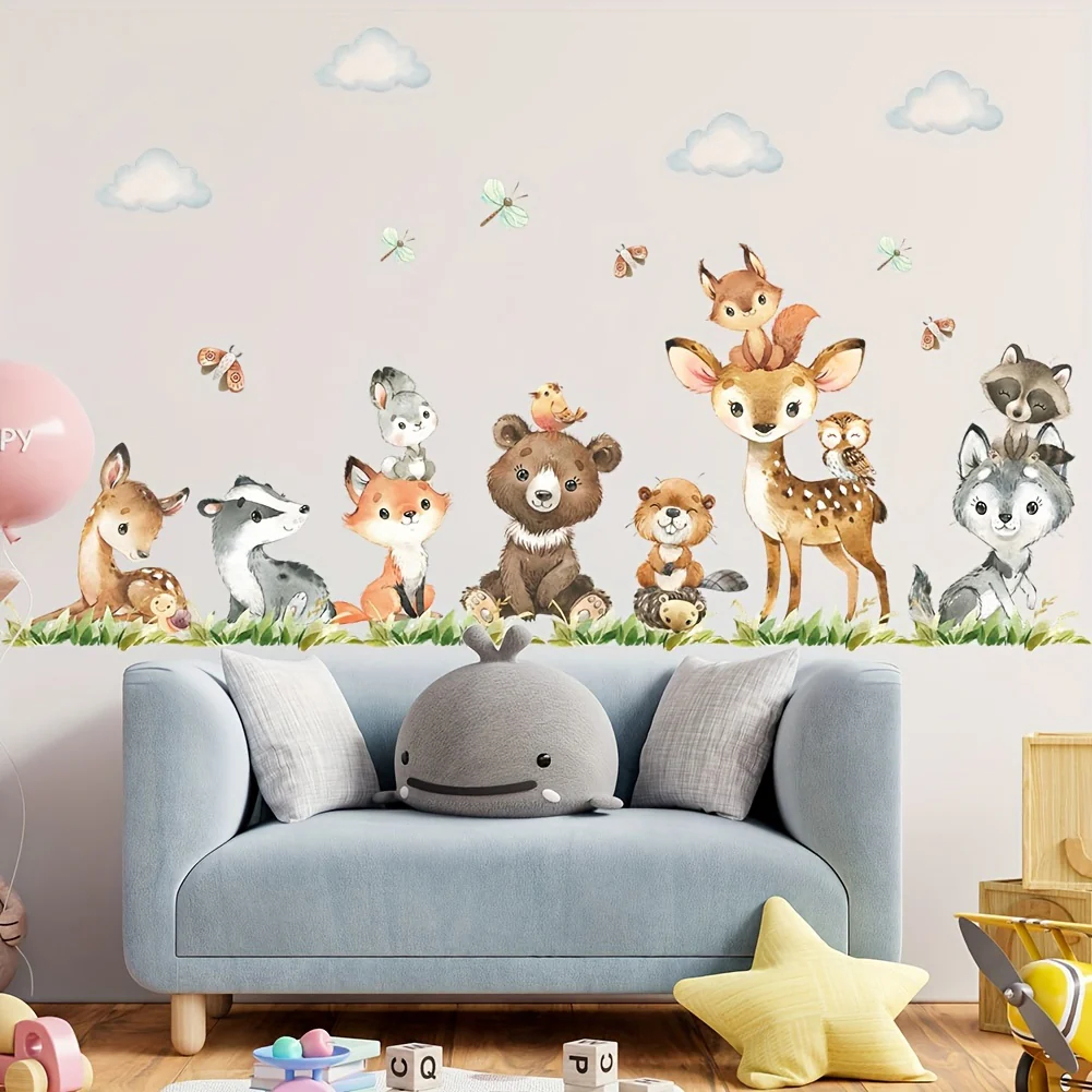 Cartoon Jungle Safari Animal W – обзор и цена Baby Nursery Jungle Animals
