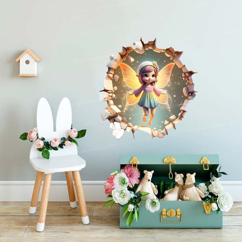 Fairy Butterfly Wall Sticker B – обзор и цена Baby Nursery Mural Wallpaper