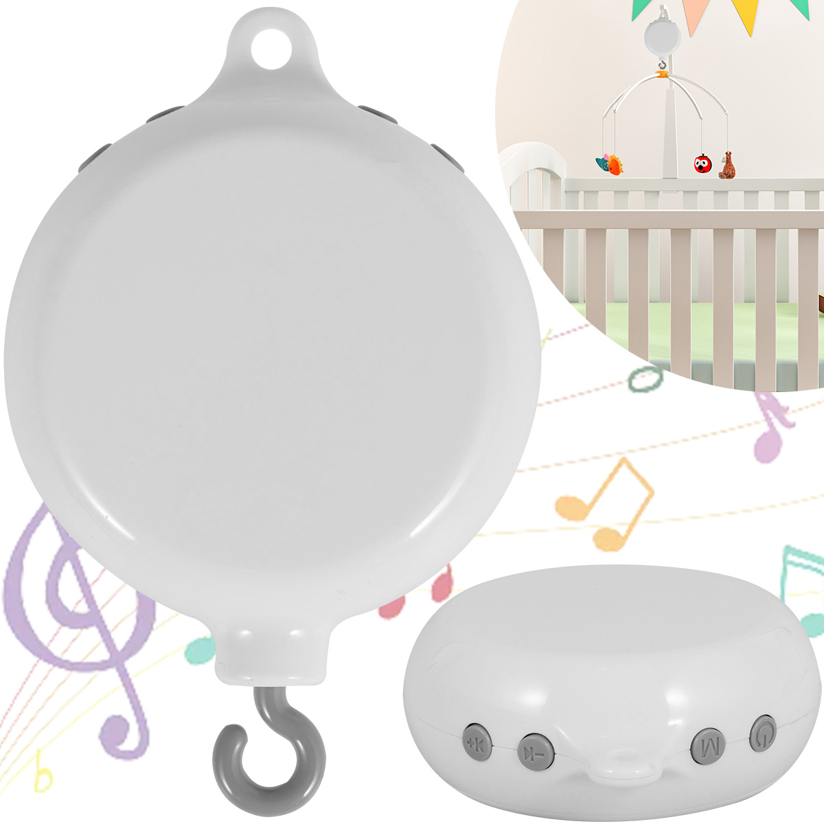 Baby Mobile Music Box Crib Mob – обзор и цена Crib Mobile Musical