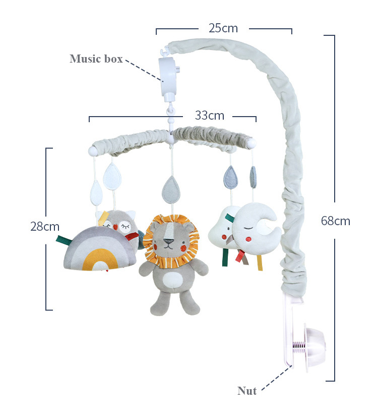 Baby Crib Mobile Bed Bell Ratt – обзор и цена Crib Mobile Musical