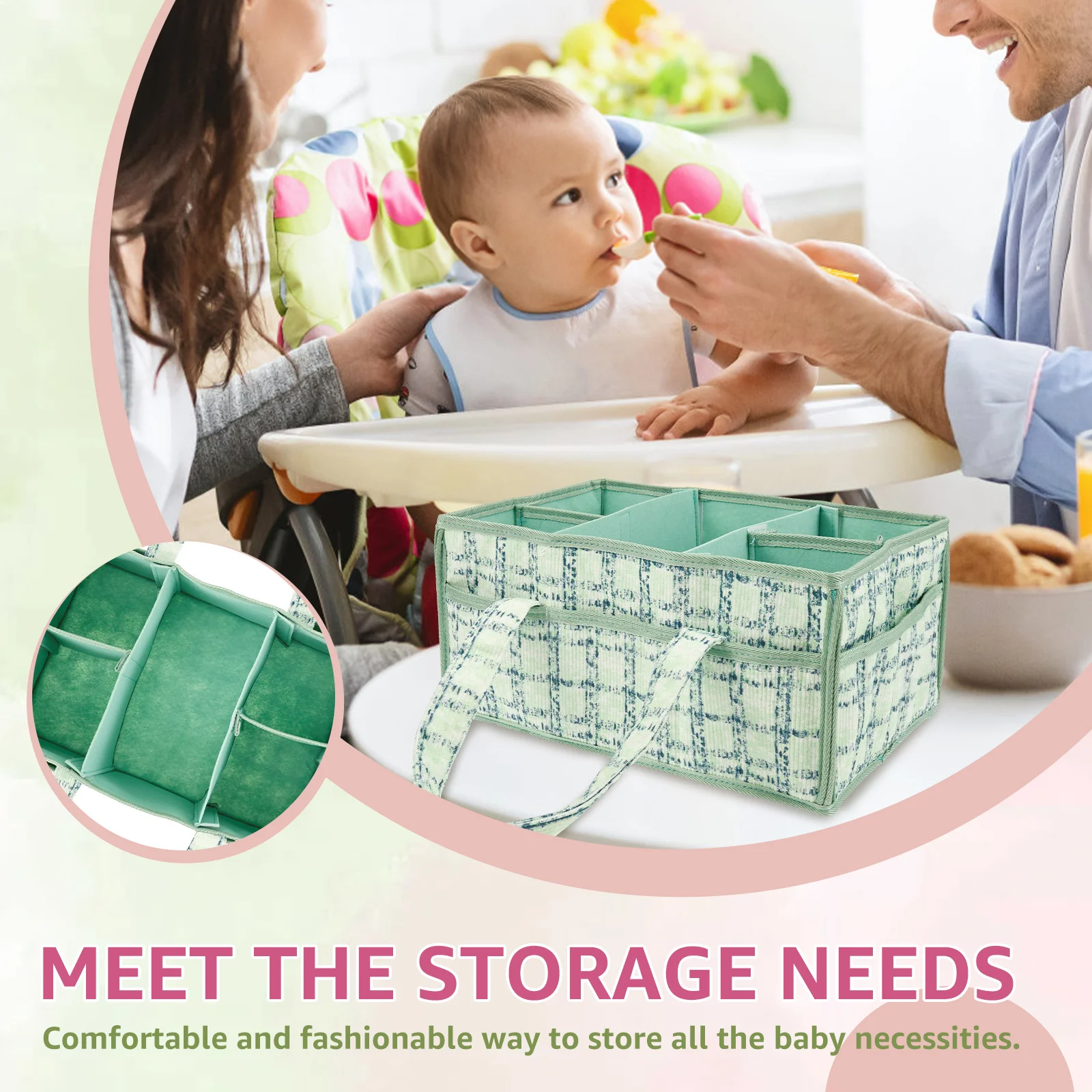 Baby Diaper Caddy Bag Portable – обзор и цена Baby Nursery Bags