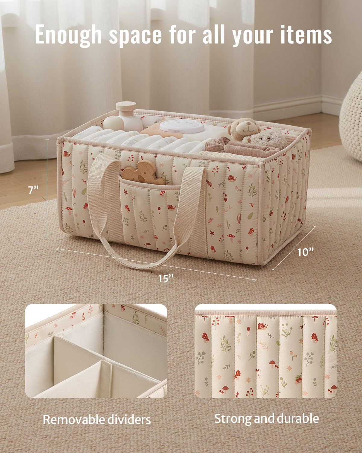 Diaper Caddy Organizer, Stylis – обзор и цена Baby Nursery Bags